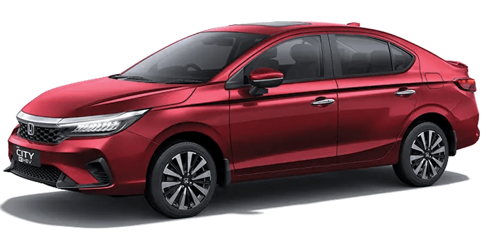 All New Honda City e:HEV in Radiant Red Metallic