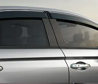 Door Visor with Chrome