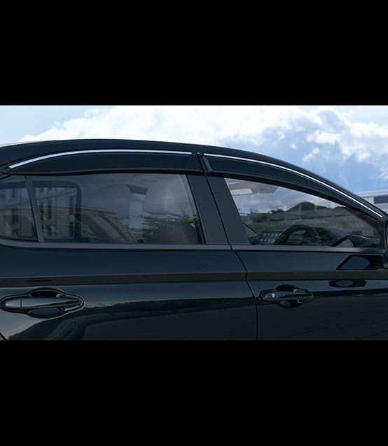 Door Visor with Chrome