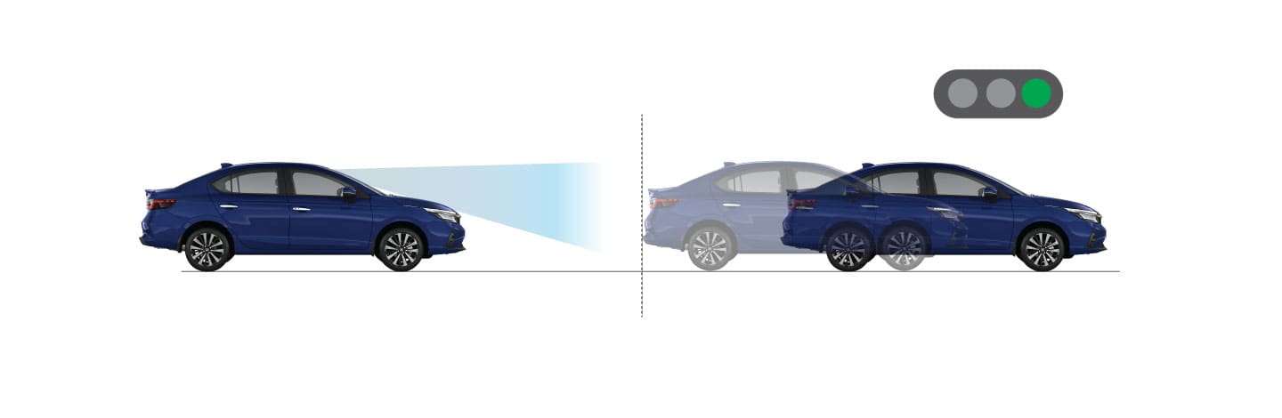 Lead Car Departure notification system