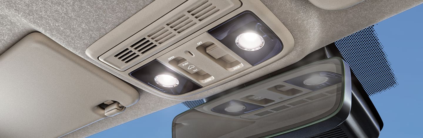 LED Map & rear reading lamps