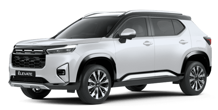 Honda Elevate Facelift in Platinum White Pearl with Crystal Black Pearl Roof