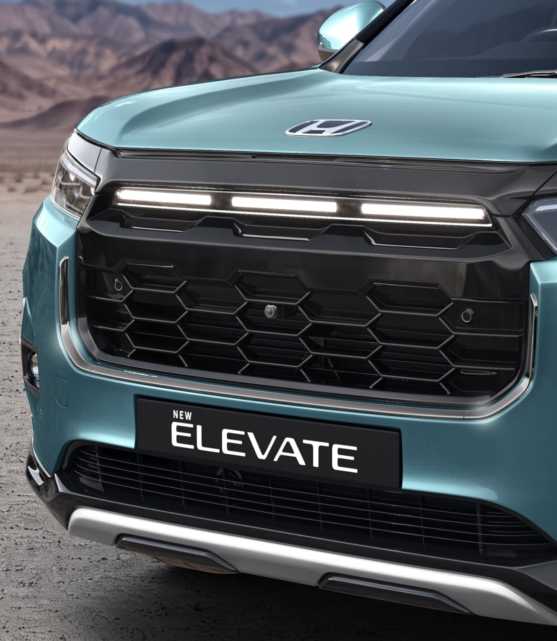 Front Grille Garnish - Dark Chrome