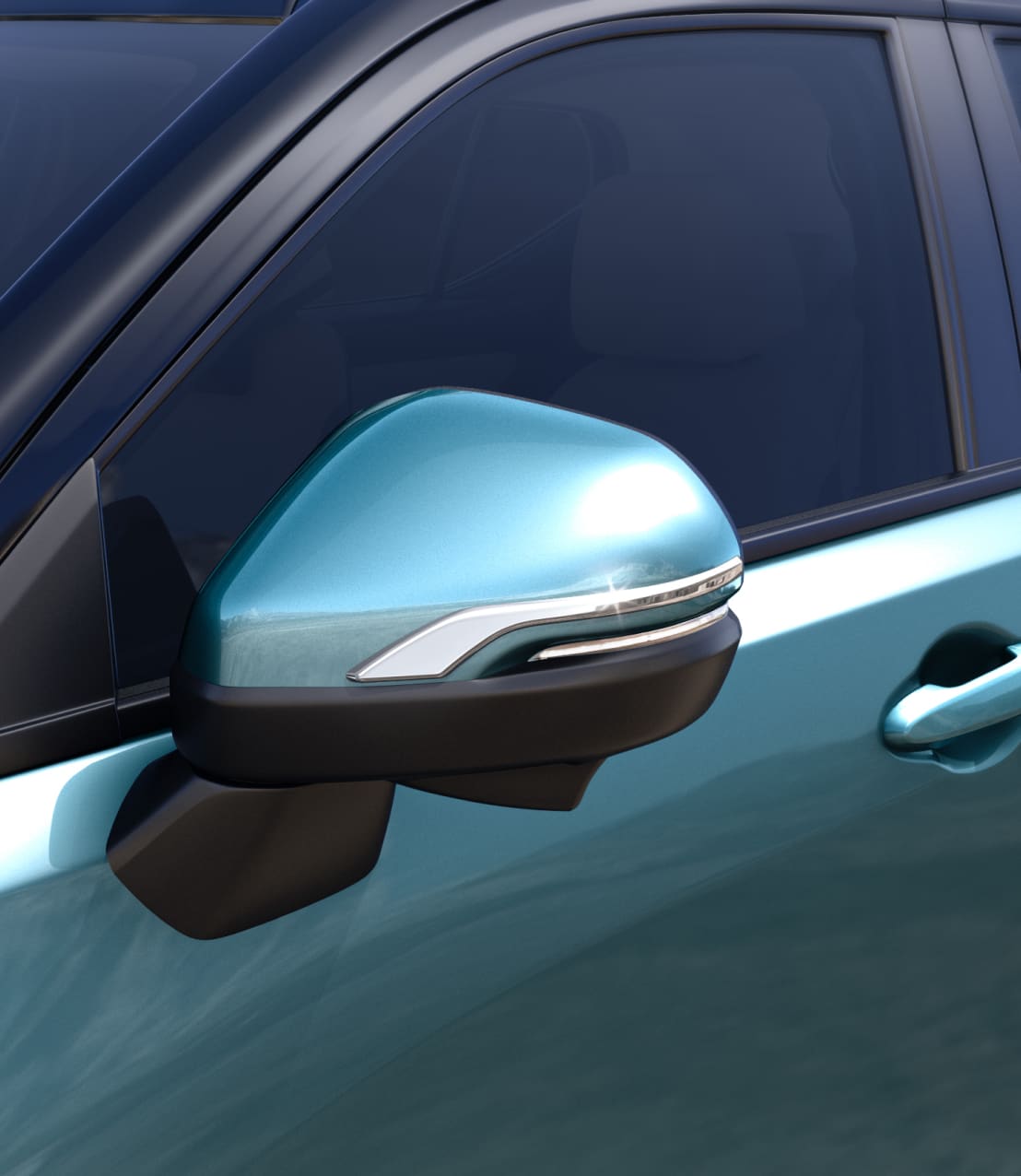 Door Mirror Garnish - Chrome