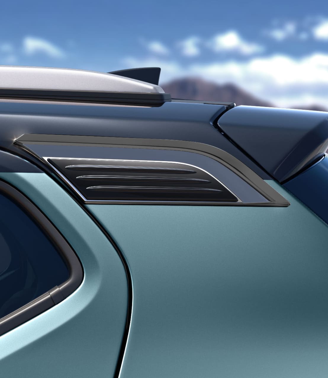 Quarter Pillar Garnish - Dark Chrome