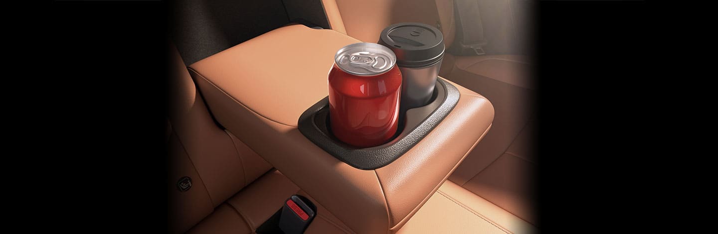 Rear Armrest with Cup Holders